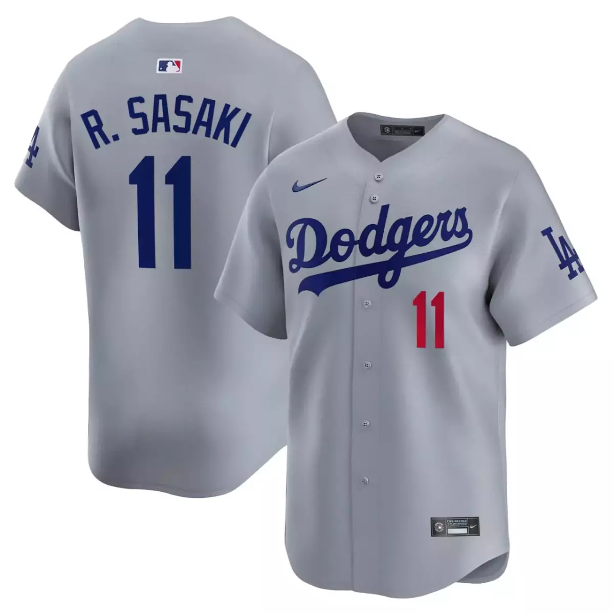 roki sasaki 11 los angeles dodgers white jersey all stitched
