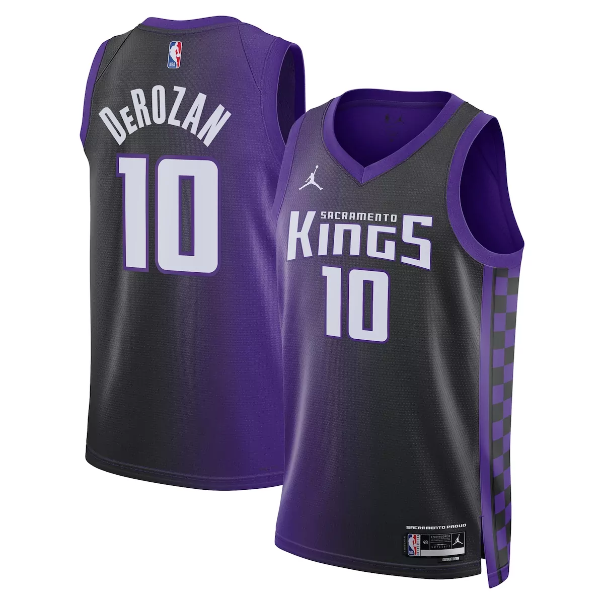sacramento kings jordan statement edition jersey purple demar derozan unisex
