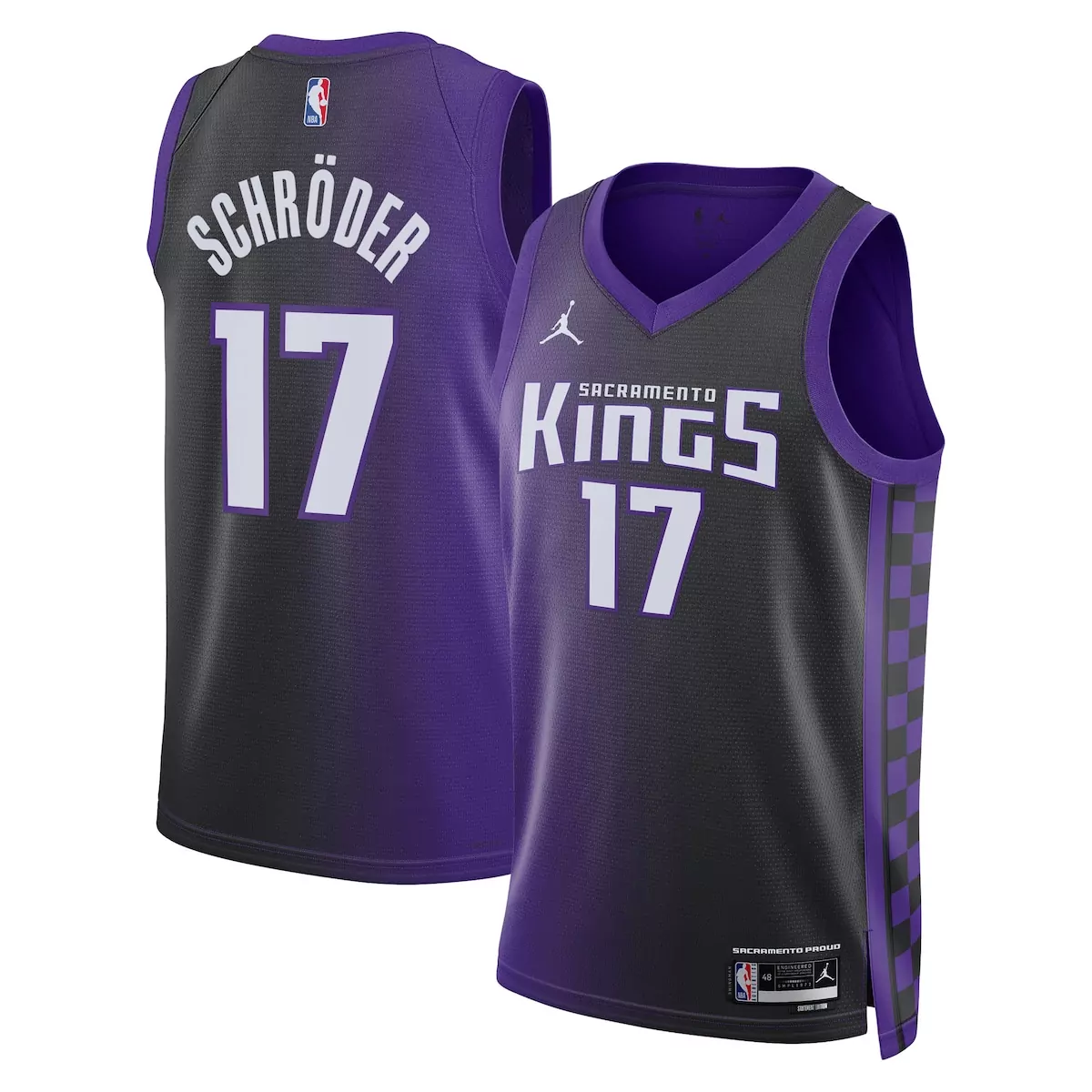 sacramento kings jordan statement edition jersey purple dennis schroder unisex