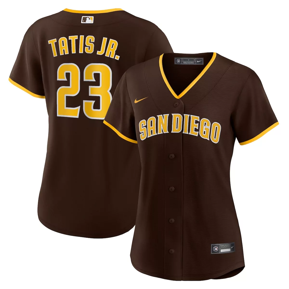 san diego padres fernando tatis jr brown road elite jersey