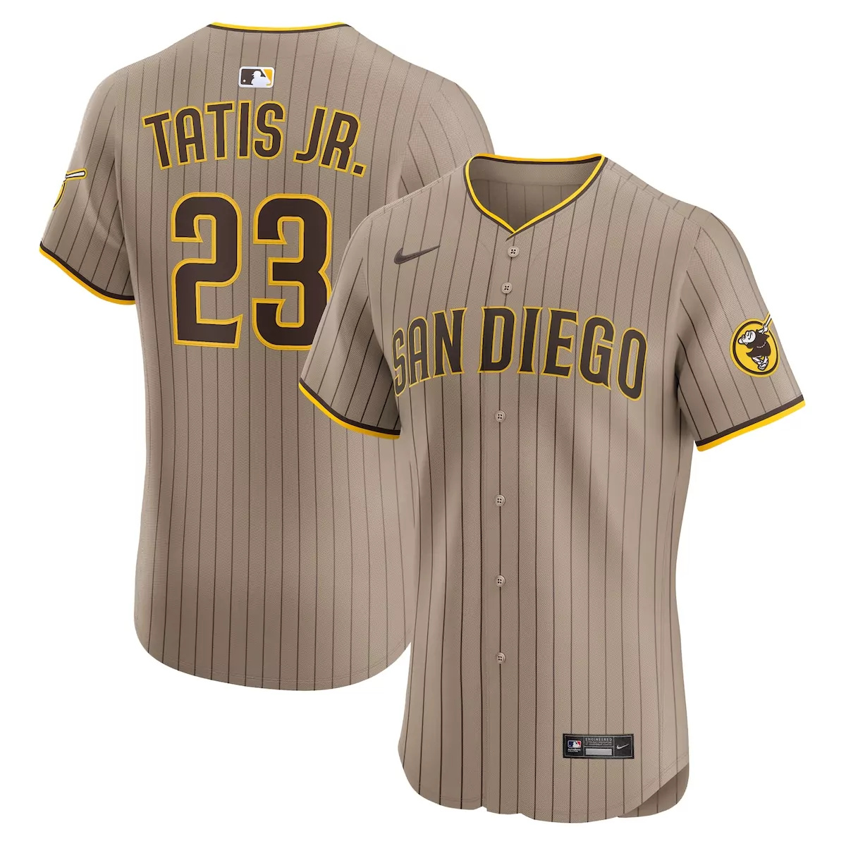 san diego padres fernando tatis jr brown road elite jersey