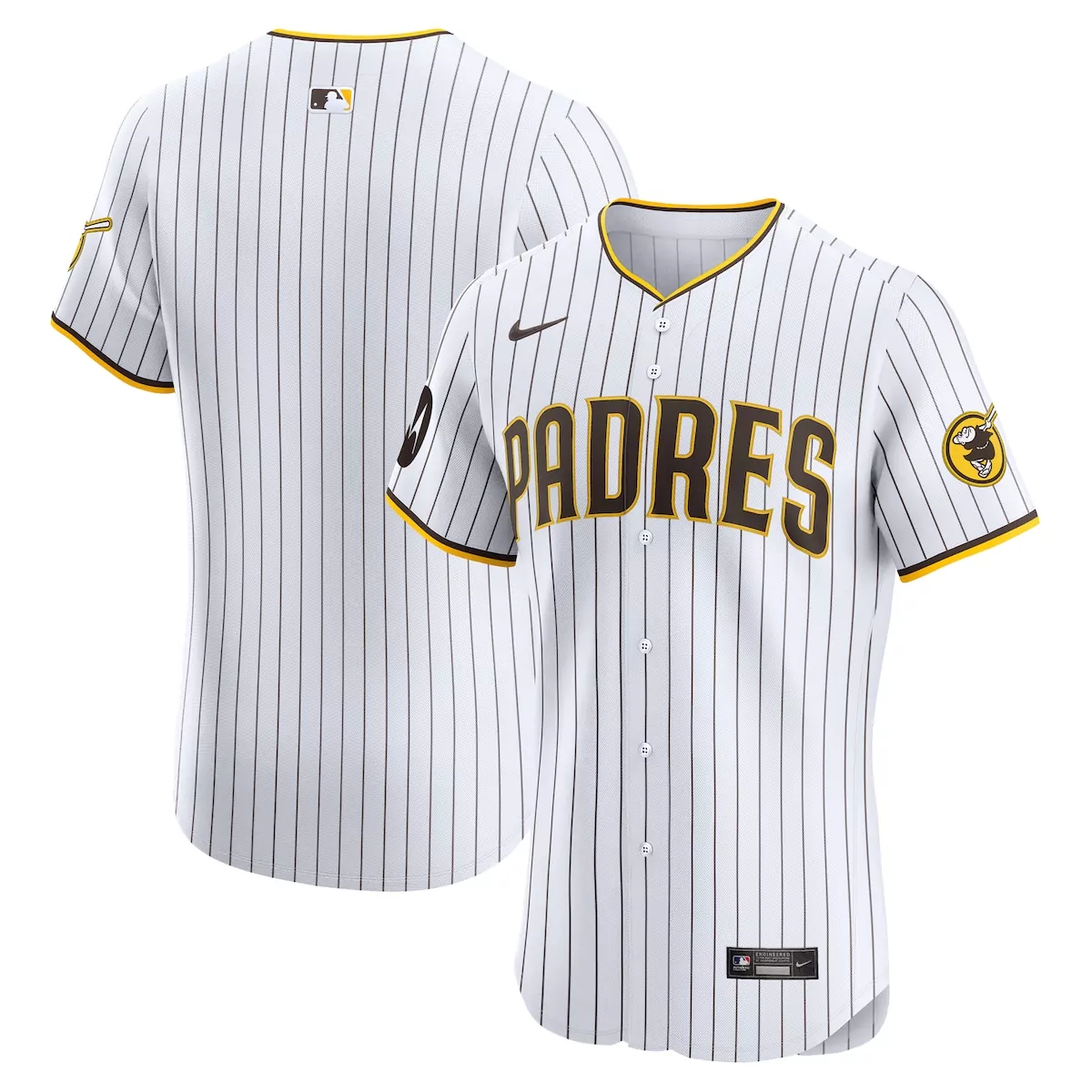 san diego padres white home elite patch jersey