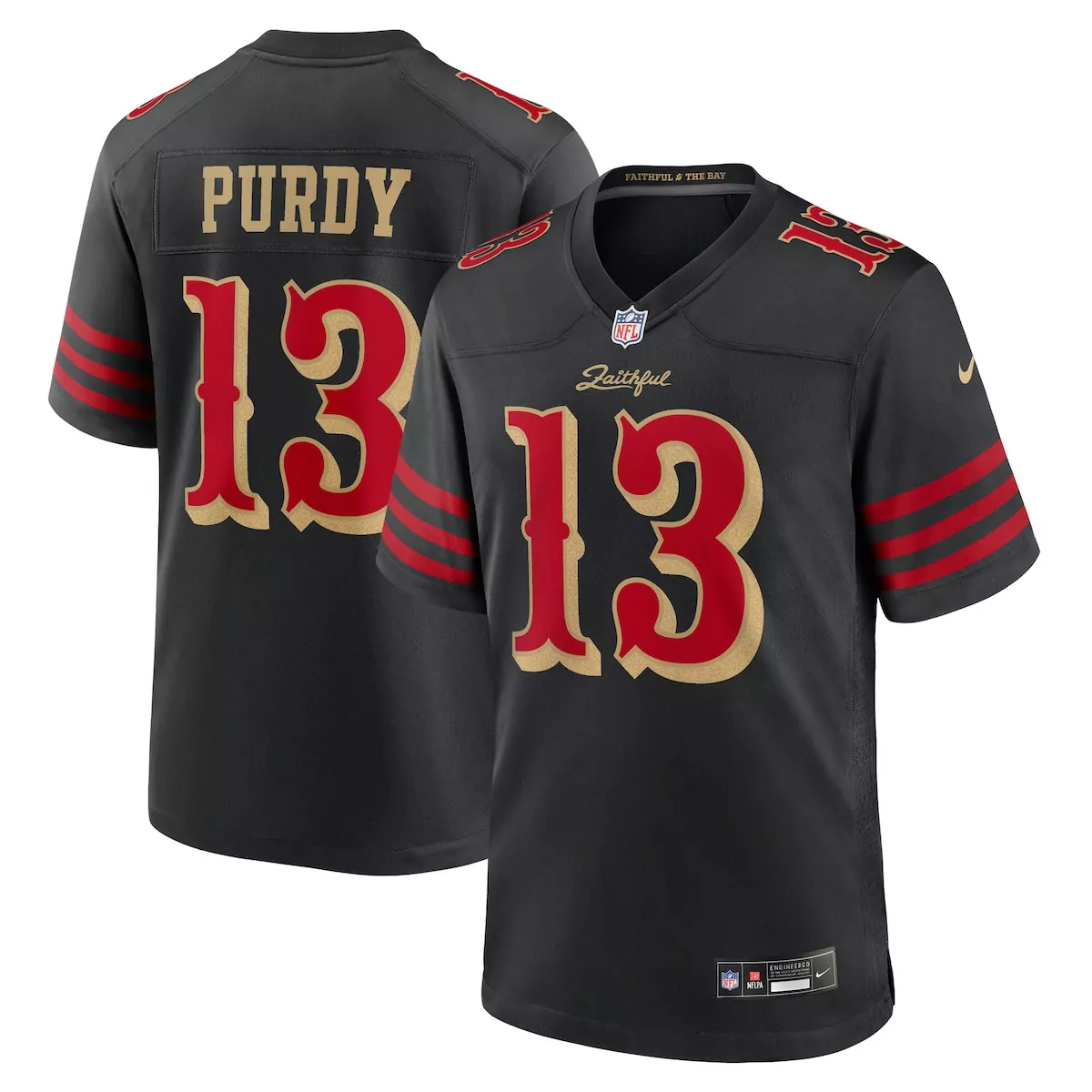 preschool san francisco 49ers brock purdy scarlet player game jersey