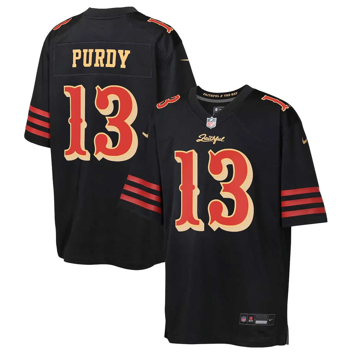 preschool san francisco 49ers brock purdy scarlet player game jersey