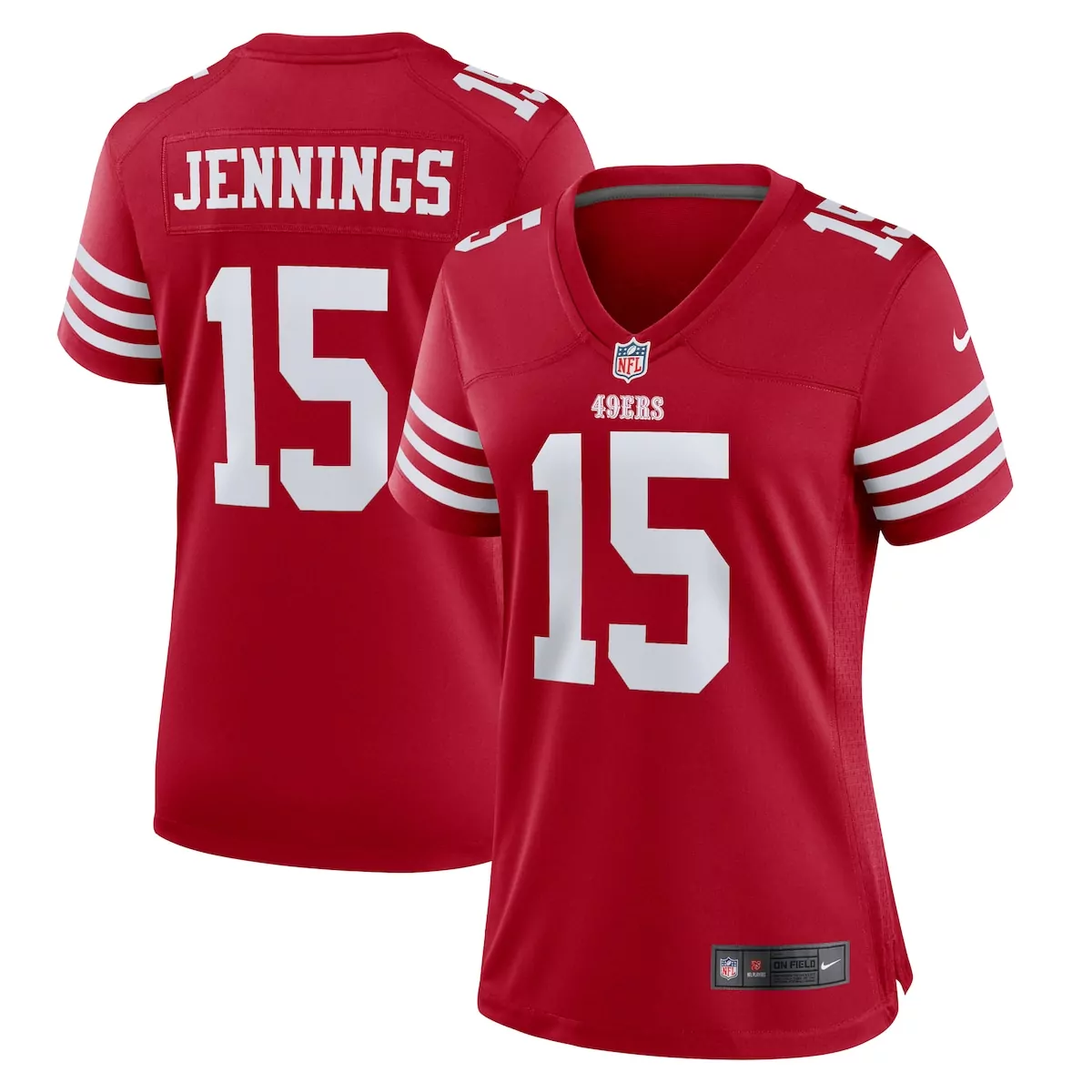 san francisco 49ers jauan jennings scarlet game jersey