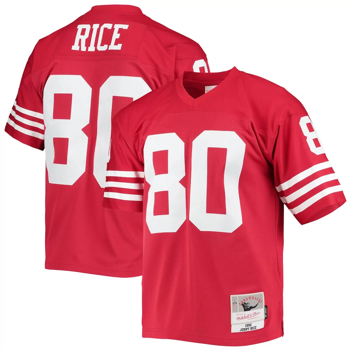 san francisco 49ers jerry rice scarlet legacy jersey jor