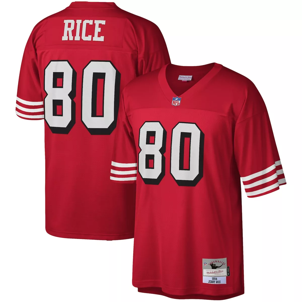 san francisco 49ers jerry rice scarlet legacy jersey jor