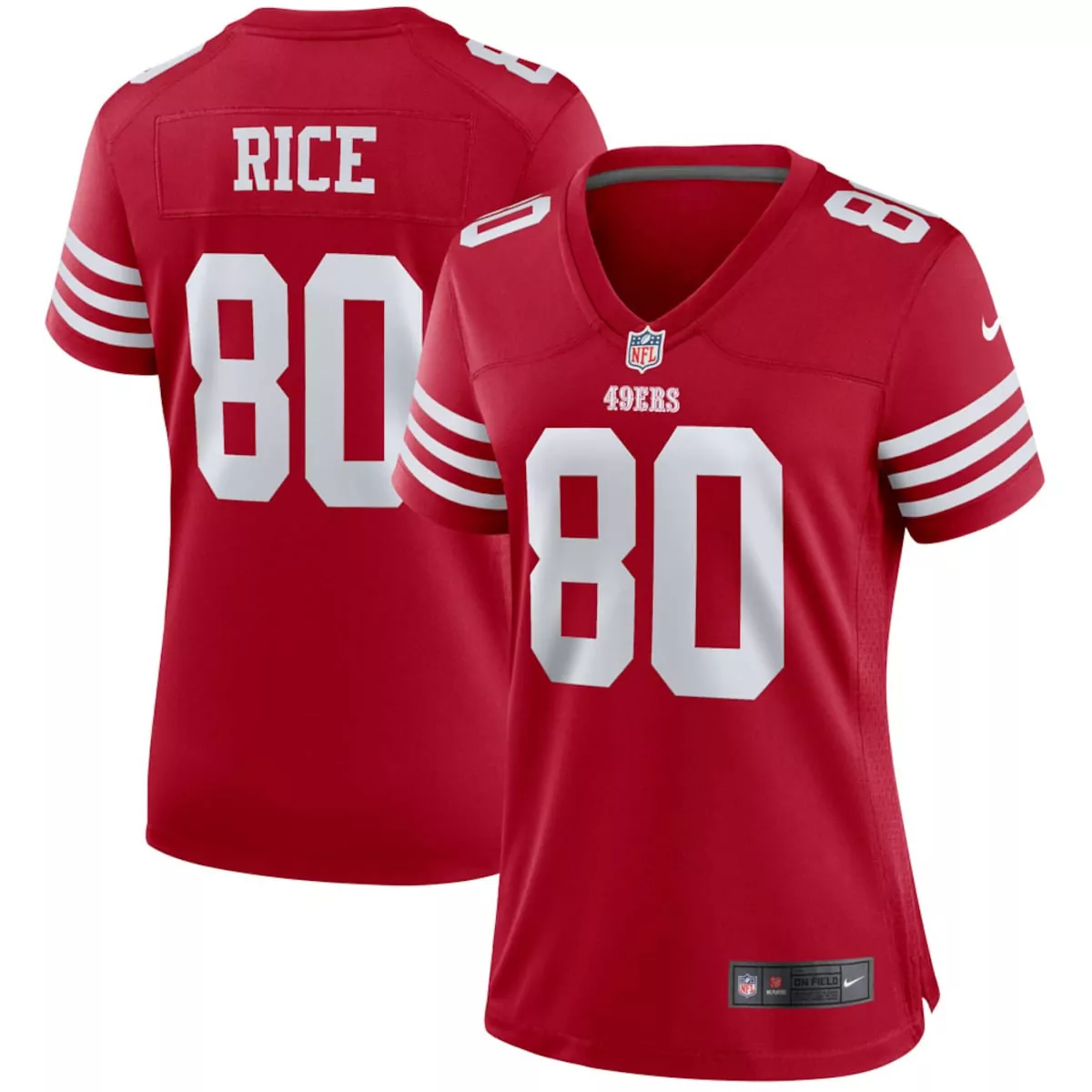 san francisco 49ers jerry rice scarlet legacy jersey jor