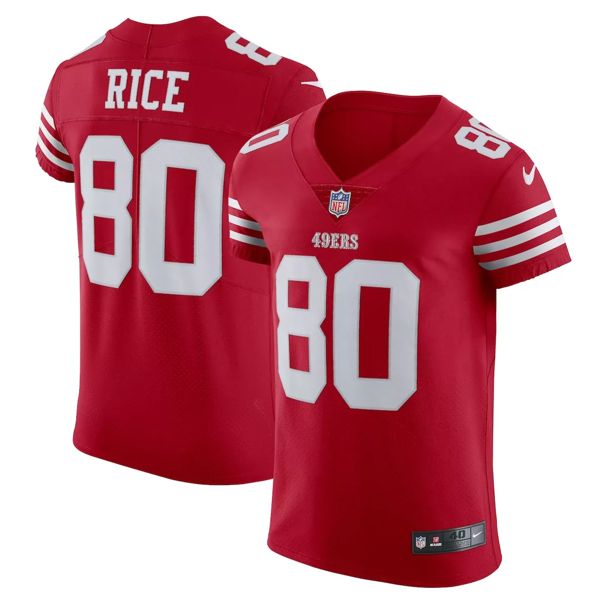 san francisco 49ers jerry rice scarlet vapor elite retired player jersey