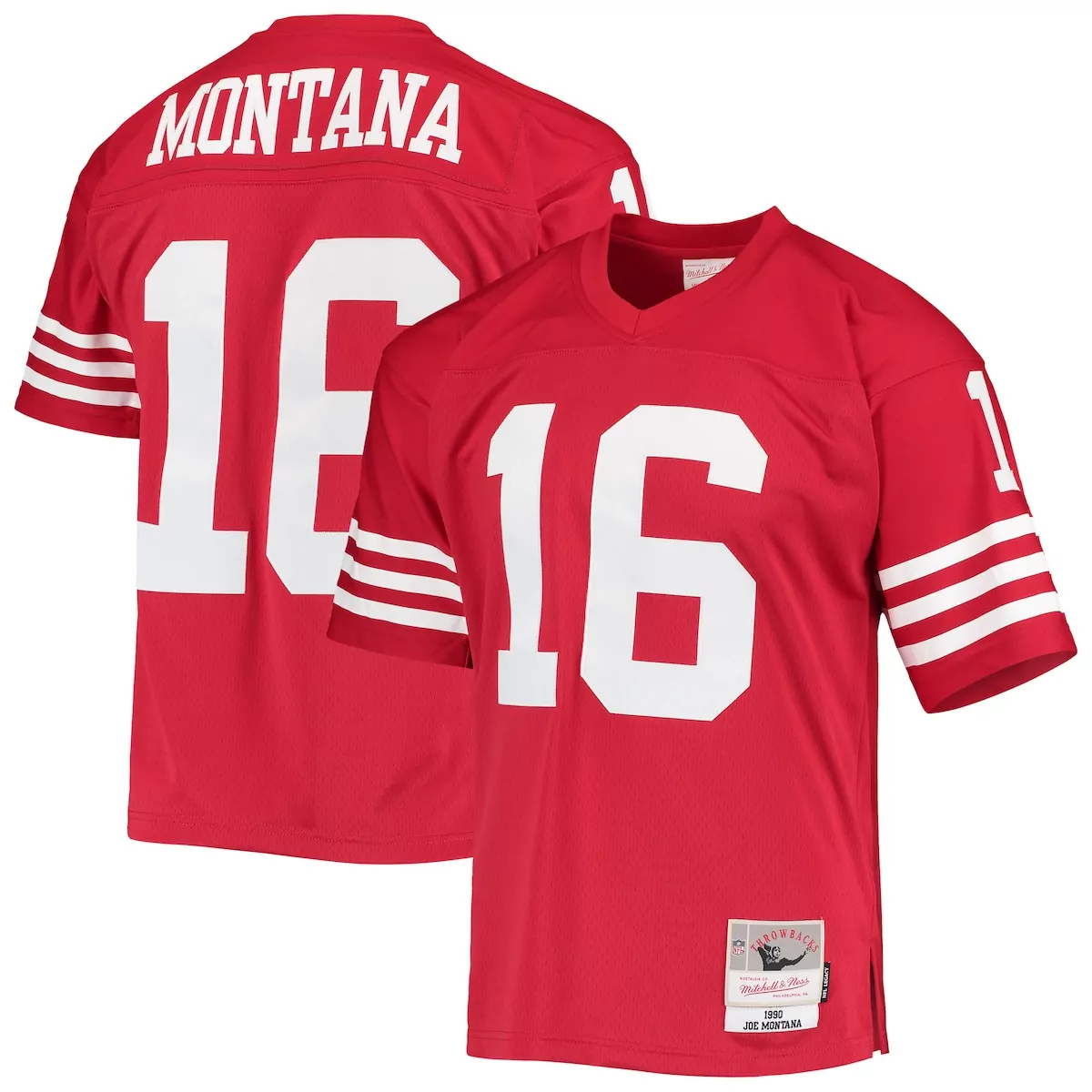 san francisco 49ers joe montana scarlet legacy jersey