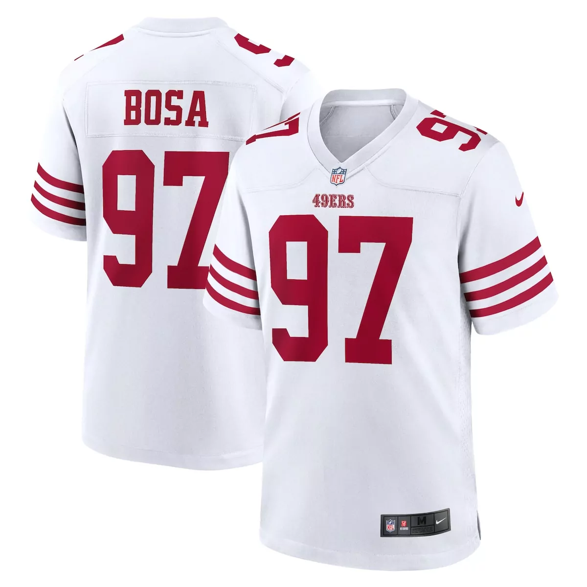 san francisco 49ers nick bosa scarlet vapor f u s e limited jersey