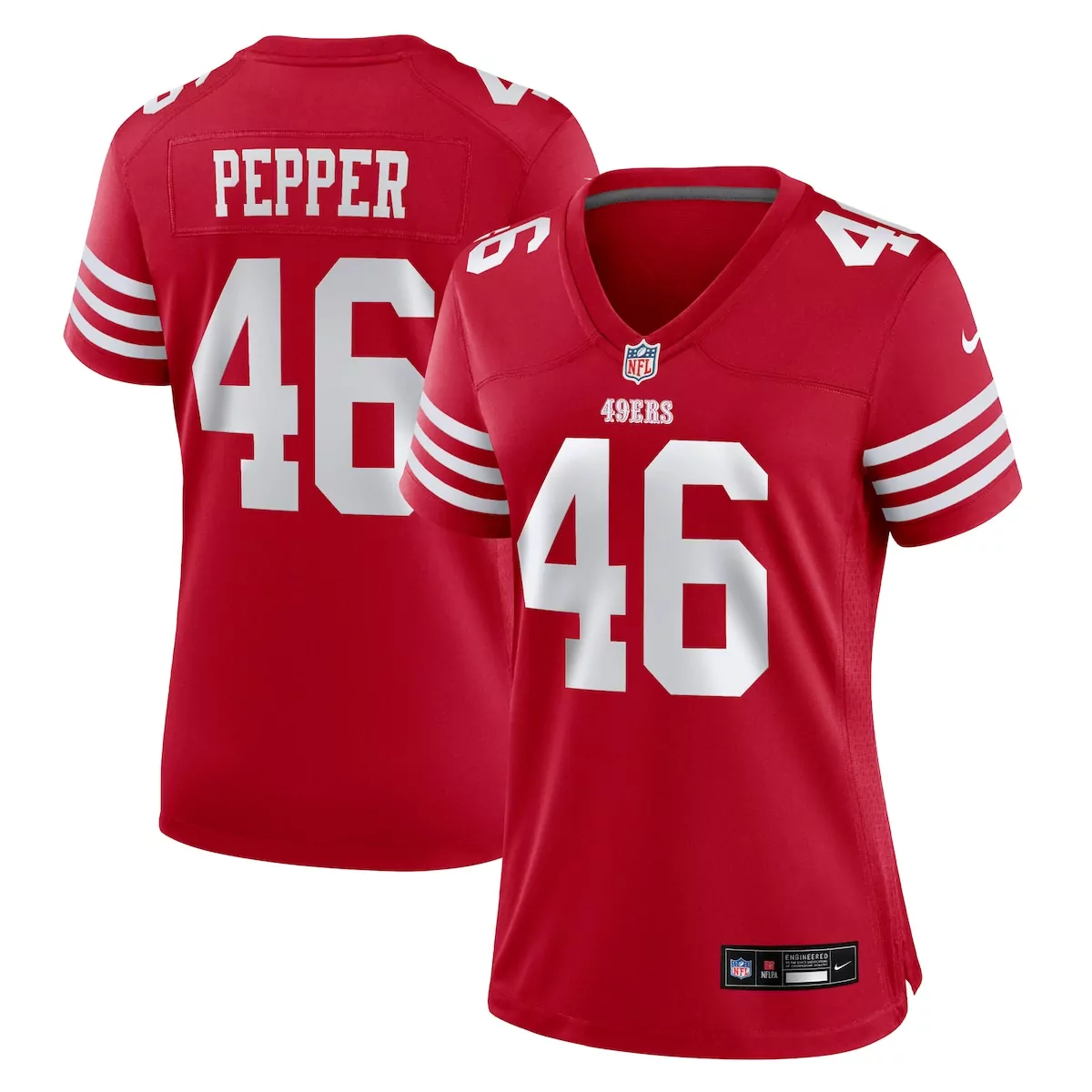 san francisco 49ers tatum bethune scarlet team game jersey