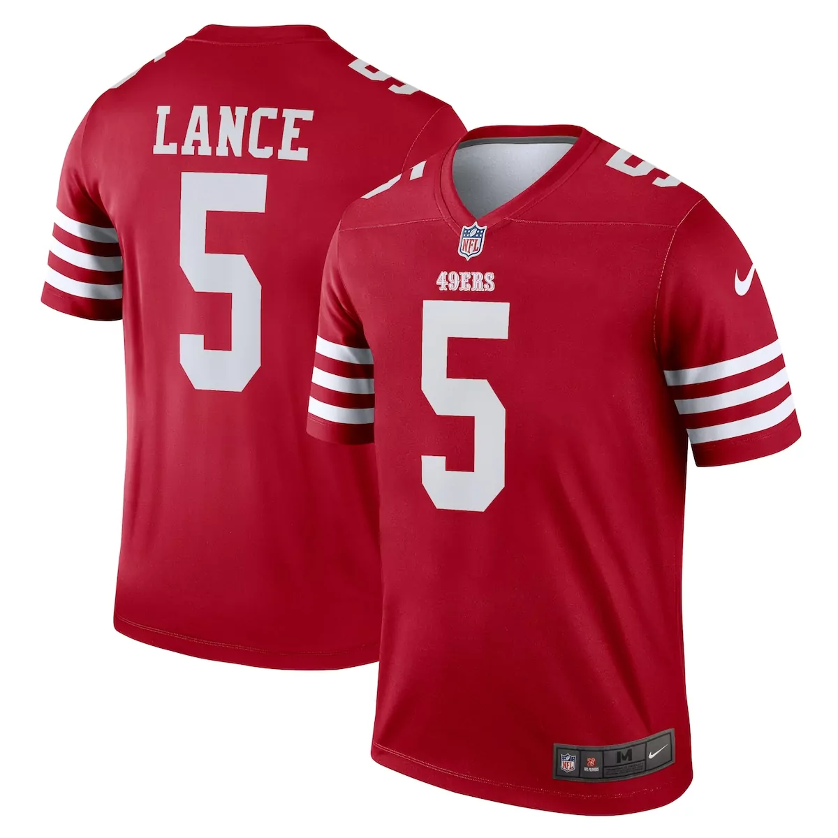 san francisco 49ers trey lance scarlet legend player performance top