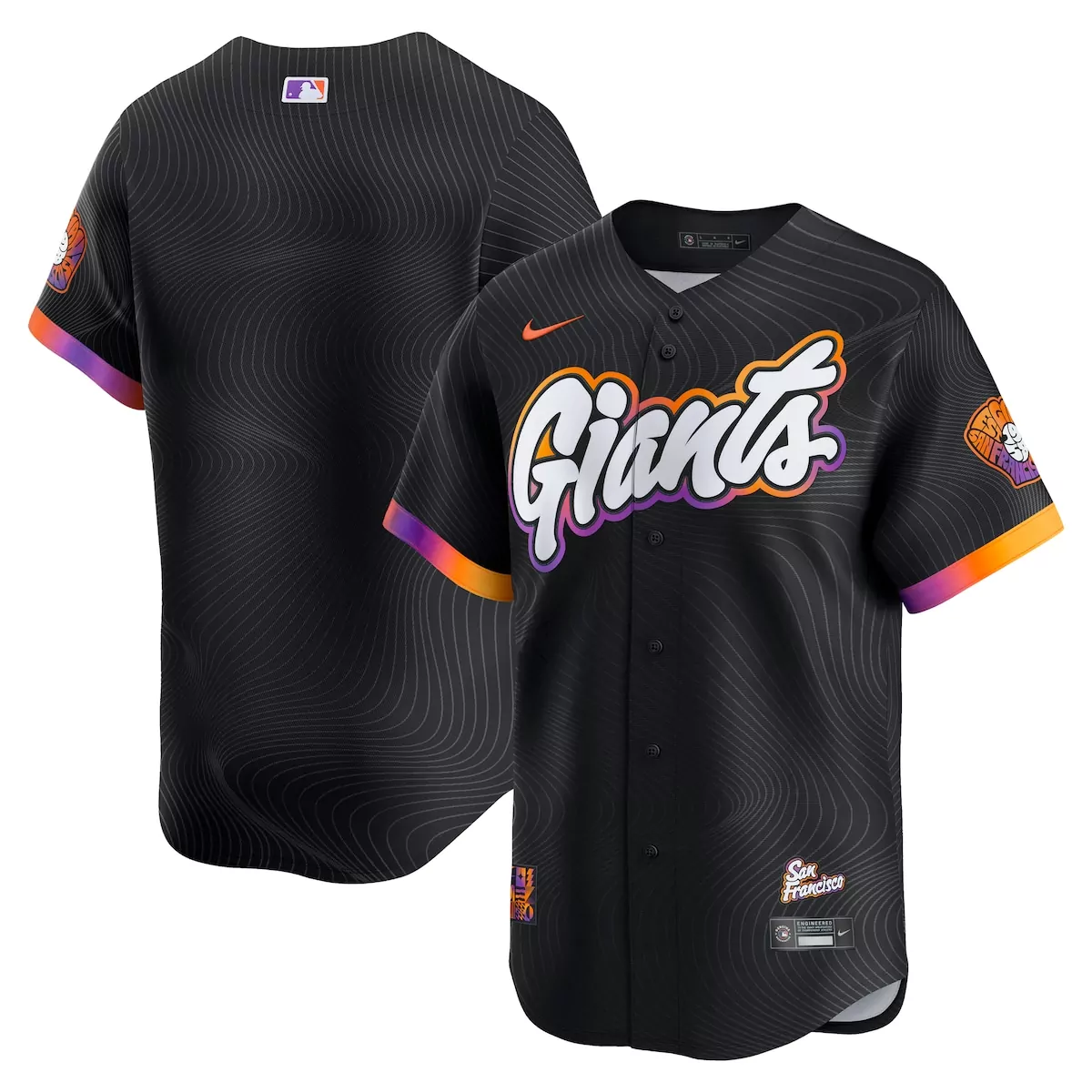 san francisco giants anthracite 2025 city connect limited jersey
