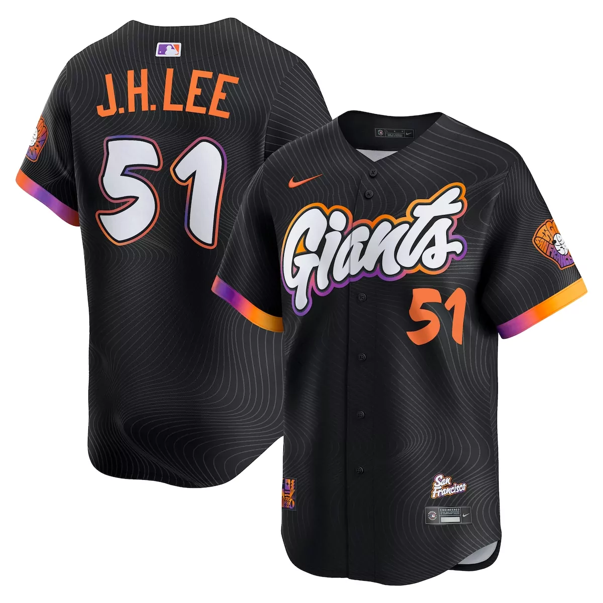 san francisco giants jung hoo lee black 2025 city connect limited jersey