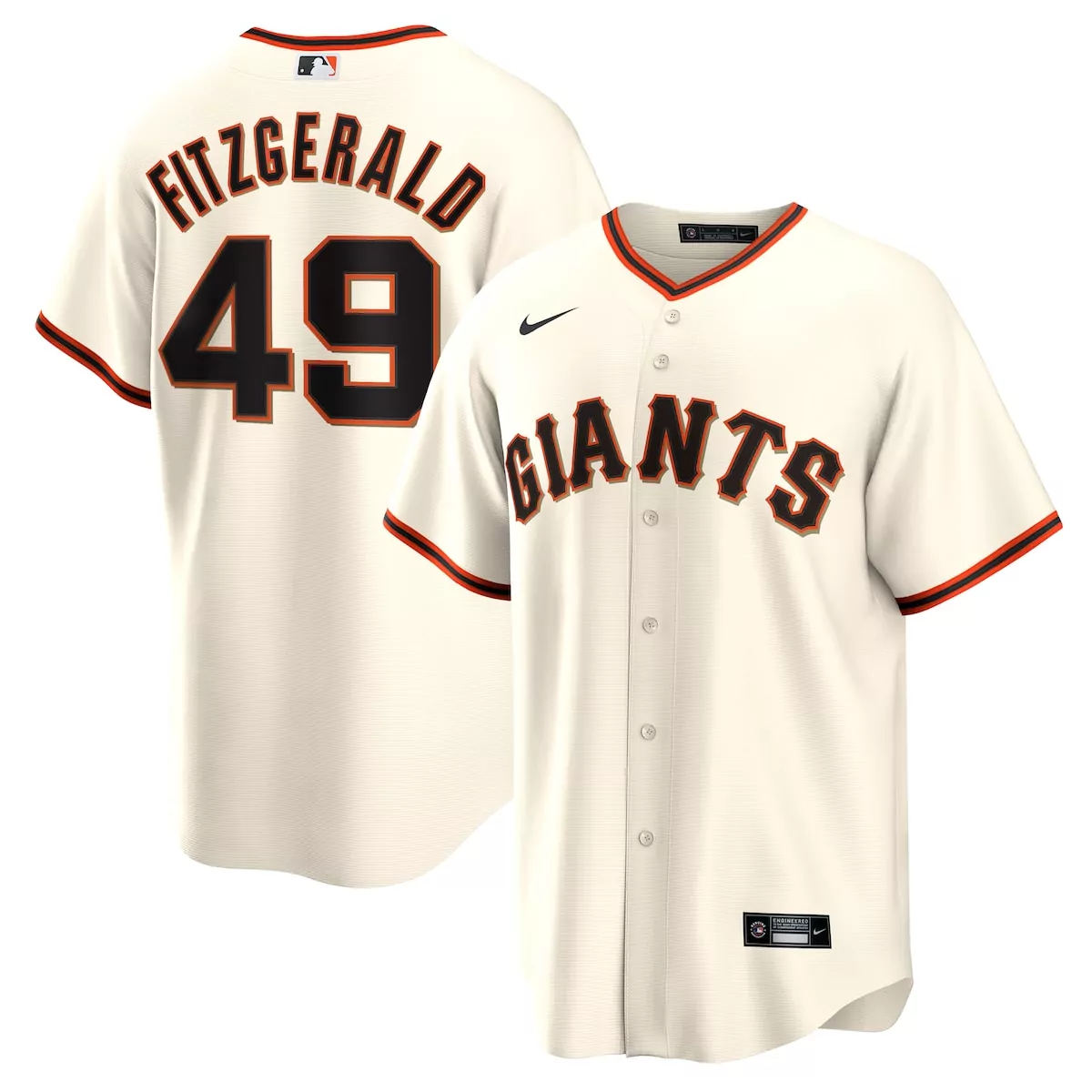 san francisco giants tyler fitzgerald cream home jersey