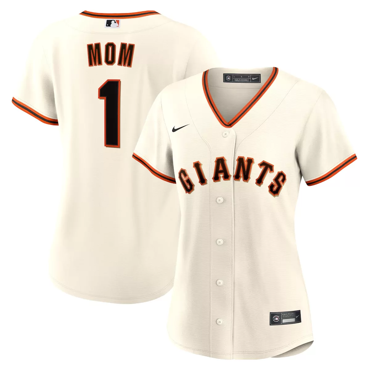 san francisco giants white 1 mom home jersey puz