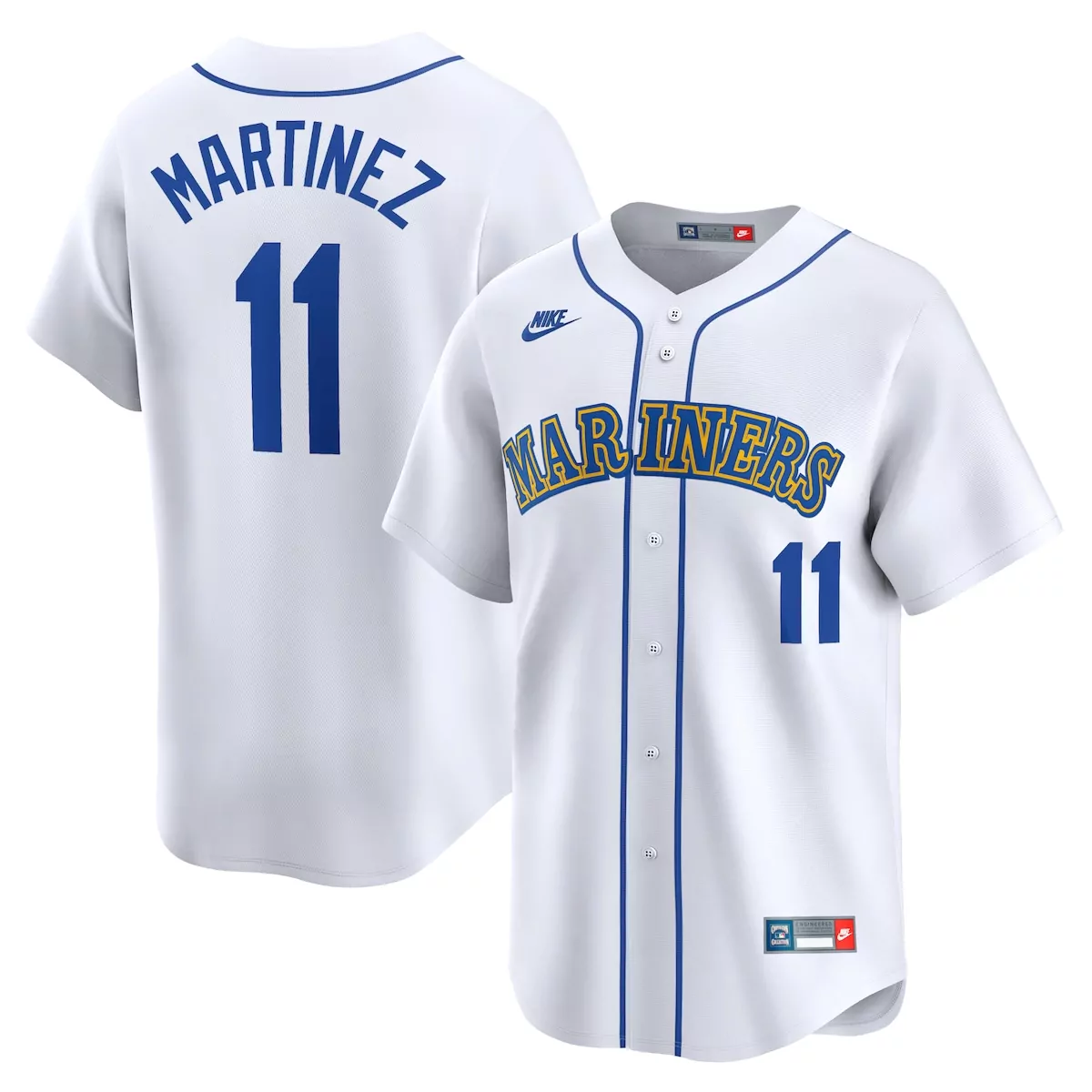 seattle mariners edgar martinez white throwback cooperstown limited jersey