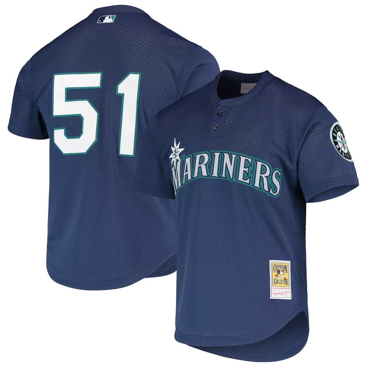 seattle mariners ichiro suzuki royal cooperstown collection mesh batting practice jersey