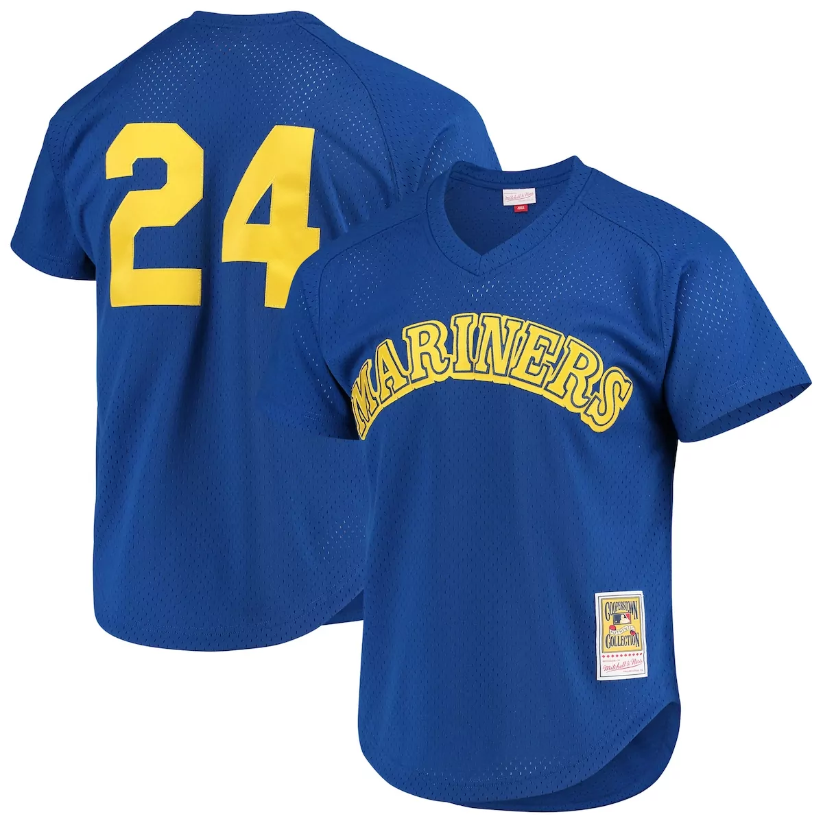 seattle mariners ken griffey jr royal cooperstown mesh batting practice jersey