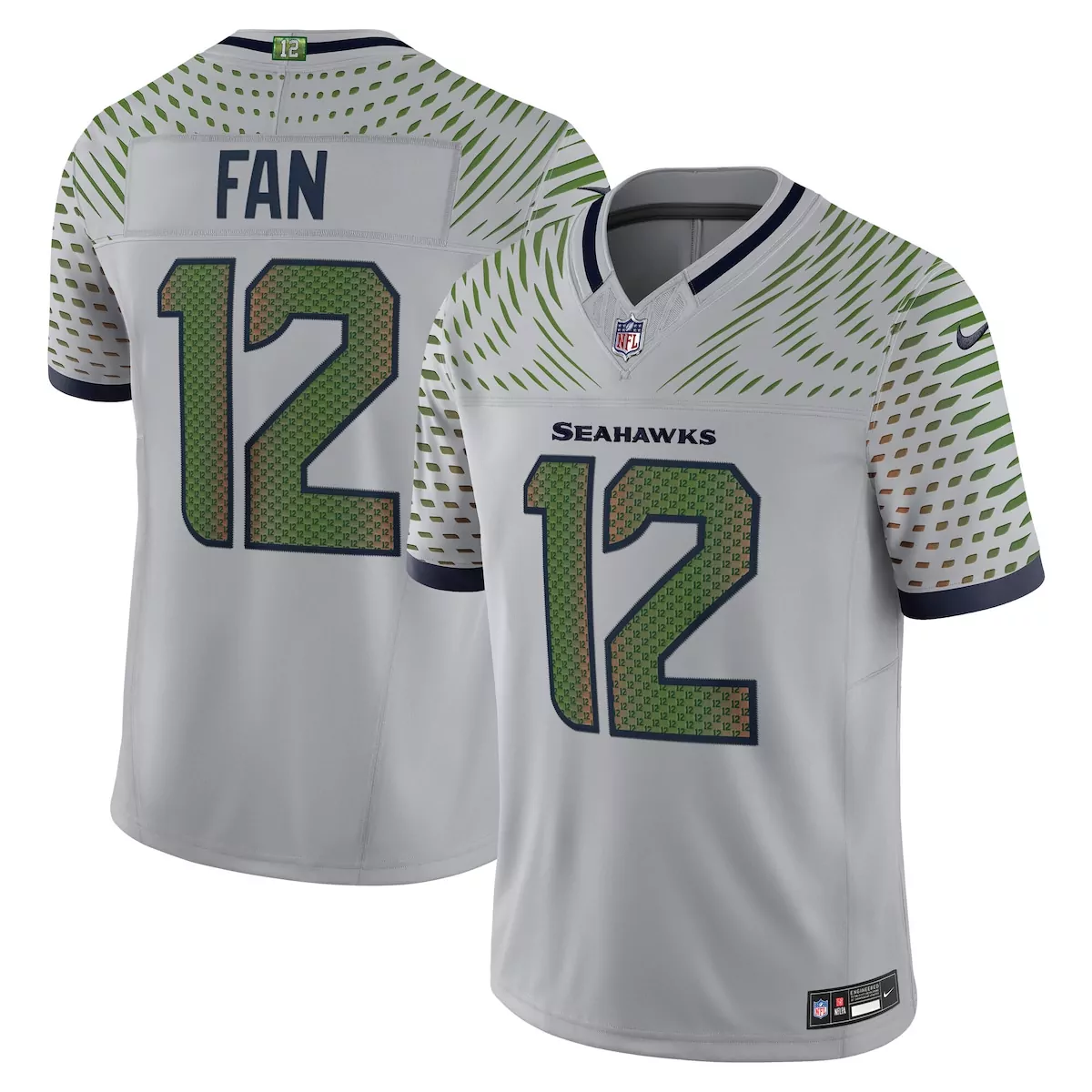 seattle seahawks 12s wolf gray 2025 rivalries collection limited jersey