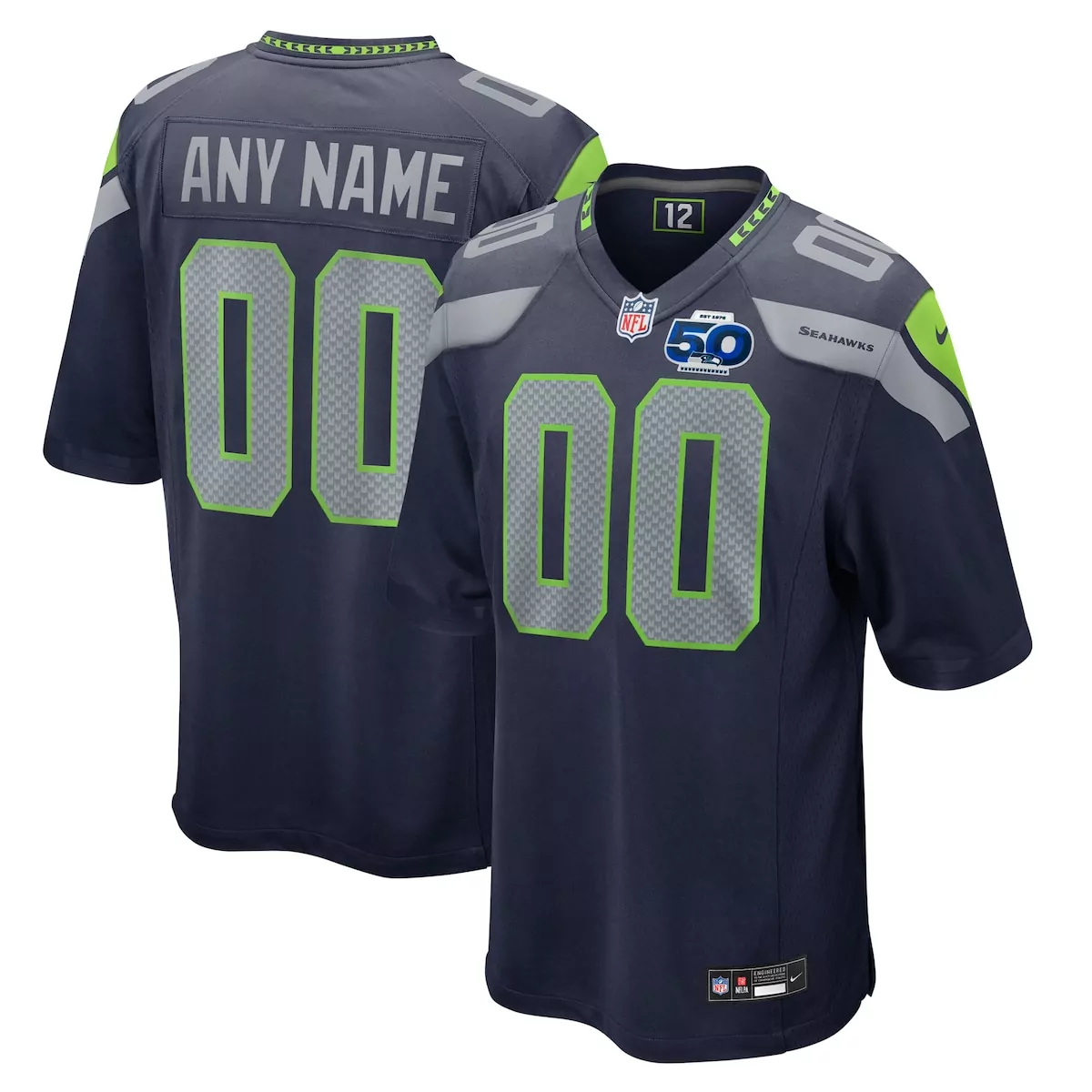 seattle seahawks 12th fan royal game jersey 5ix