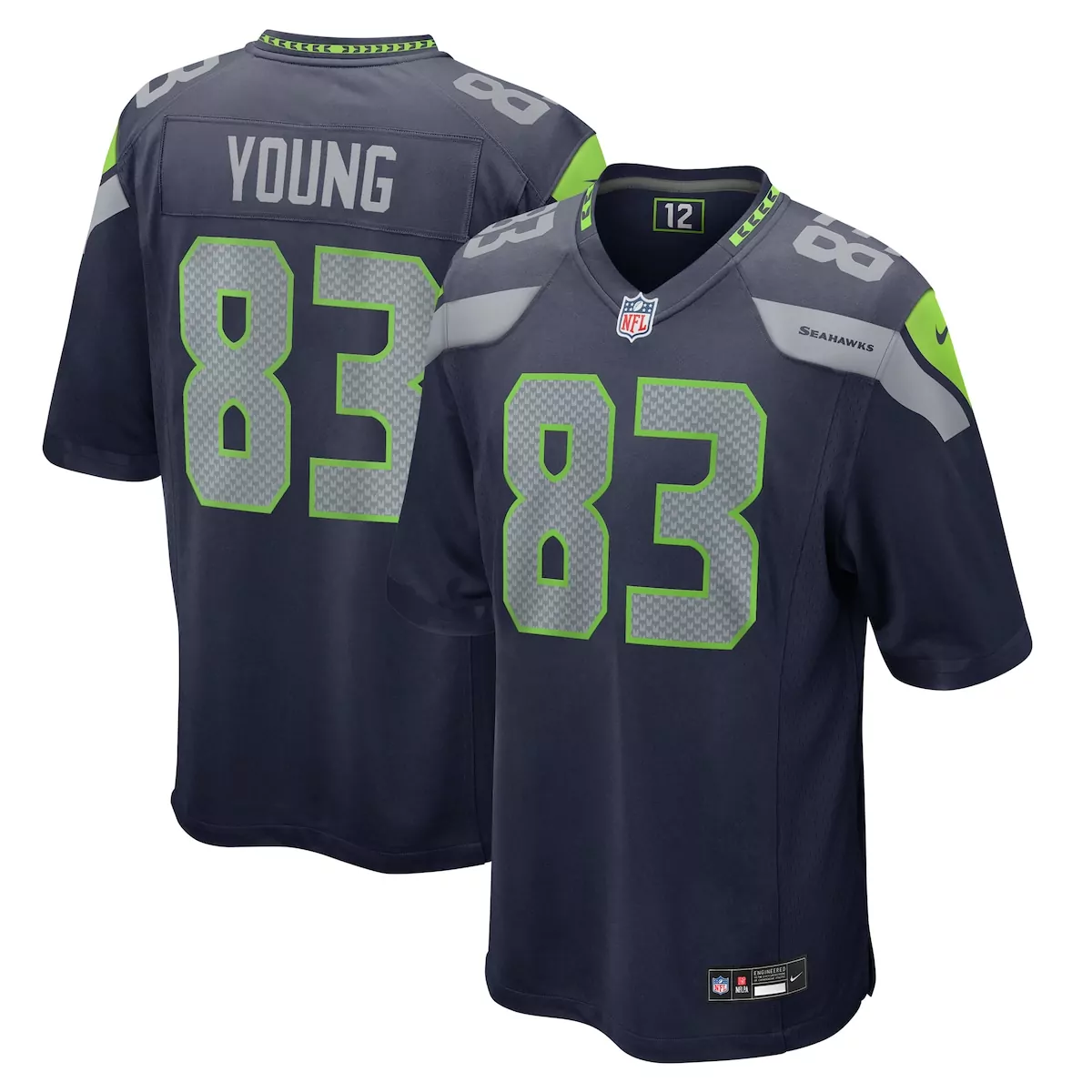 seattle seahawks coby bryant royal throwback player game jersey 4b5