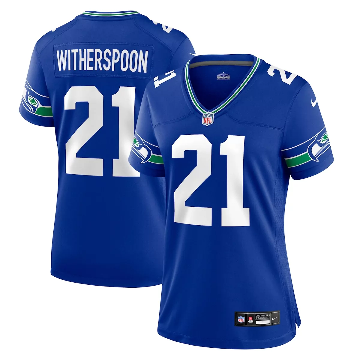 seattle seahawks devon witherspoon royal throwback player game jersey