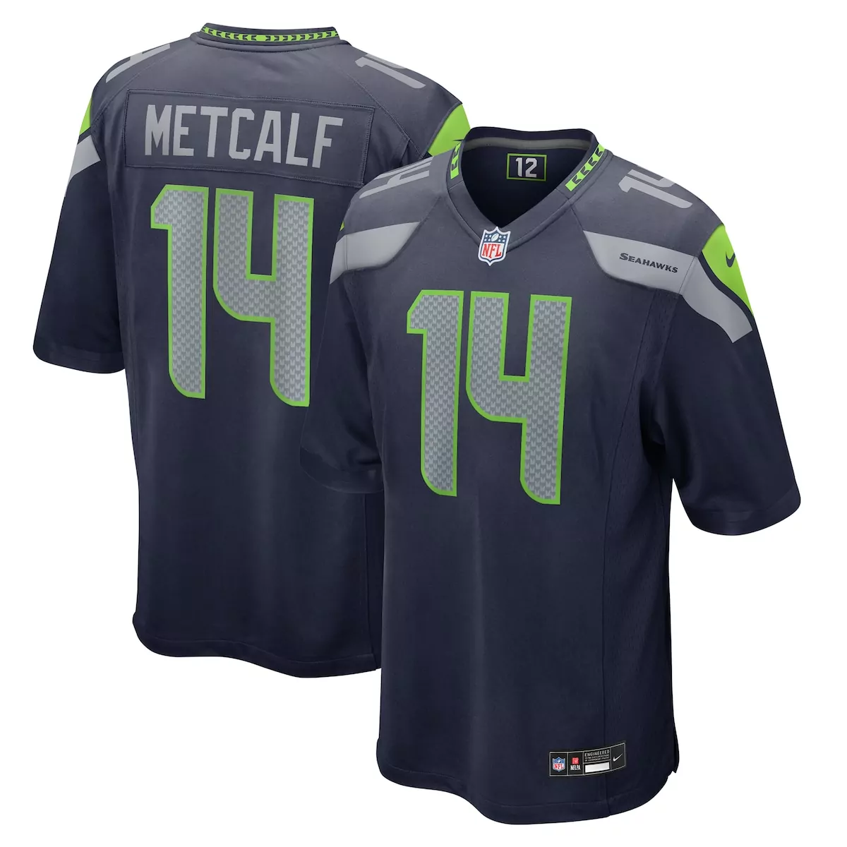 infant seattle seahawks dk metcalf royal alternate player game jersey