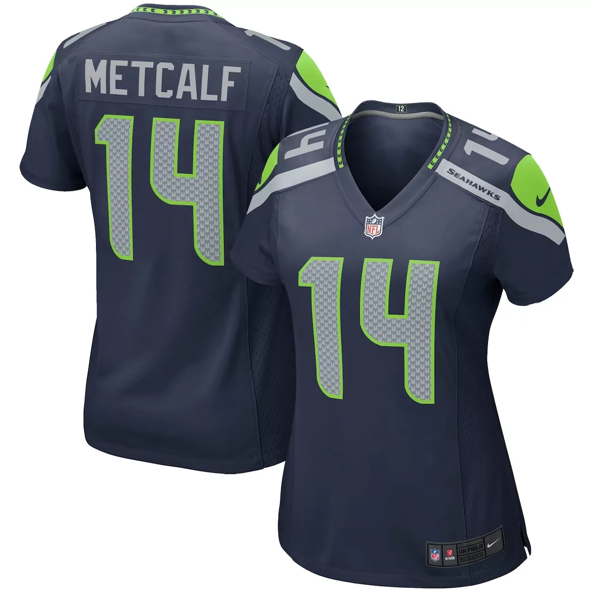 seattle seahawks dk metcalf college navy game player jersey