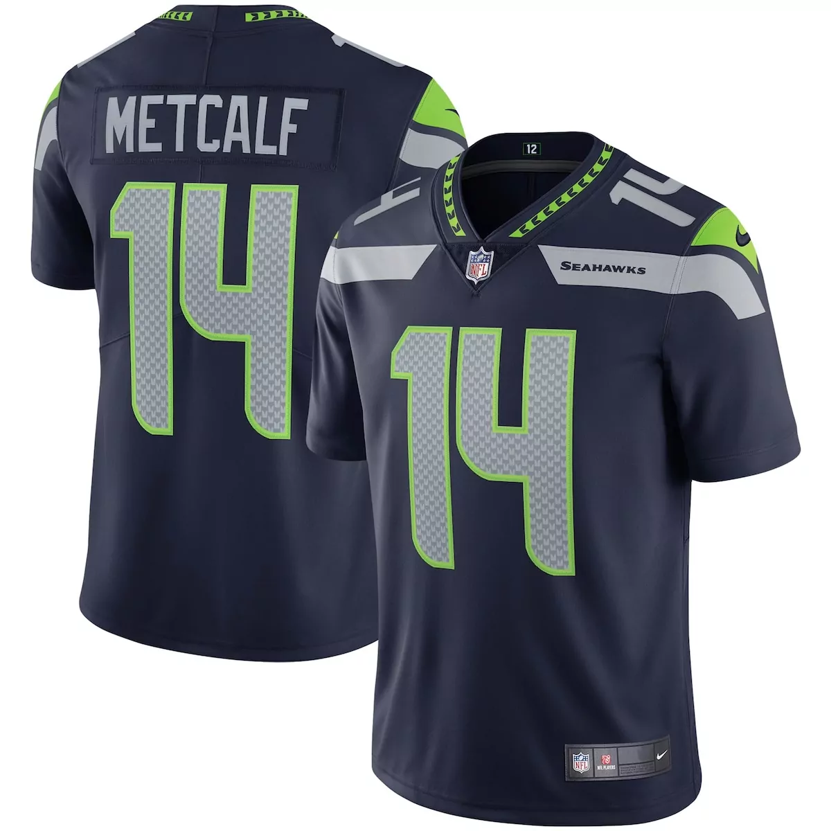seattle seahawks dk metcalf college navy game player jersey