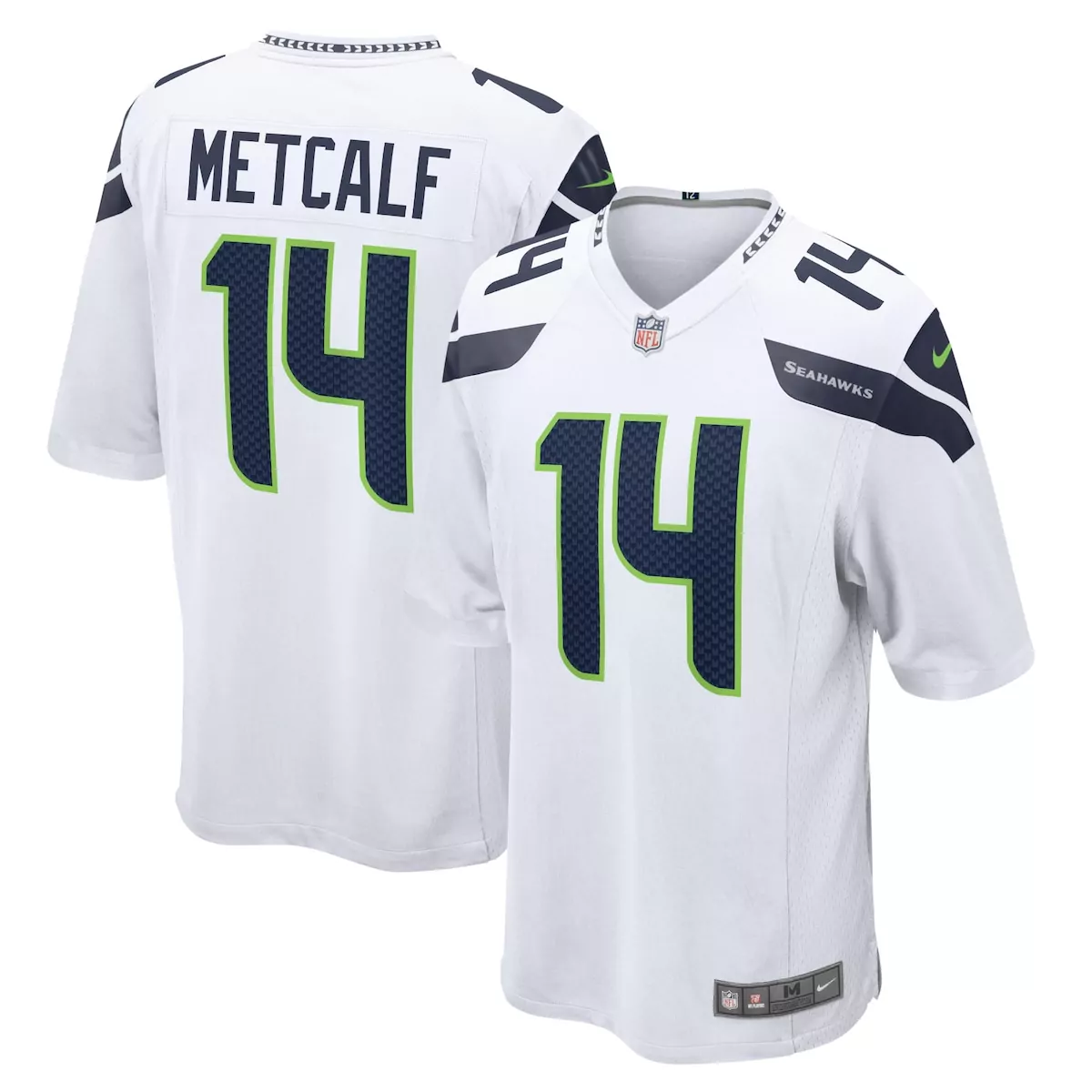 seattle seahawks dk metcalf royal throwback player game jersey a2