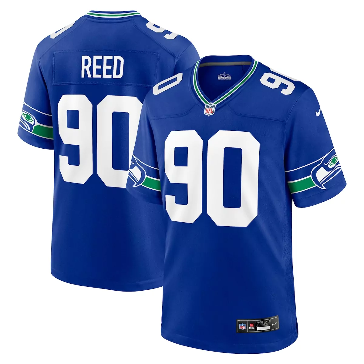 seattle seahawks geno smith royal throwback player game jersey hu1