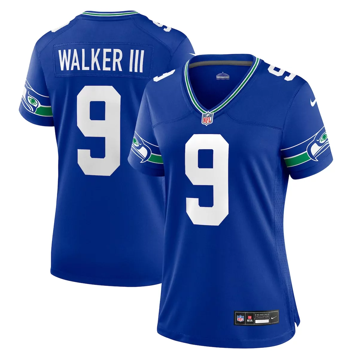 seattle seahawks kenneth walker iii royal player jersey la5