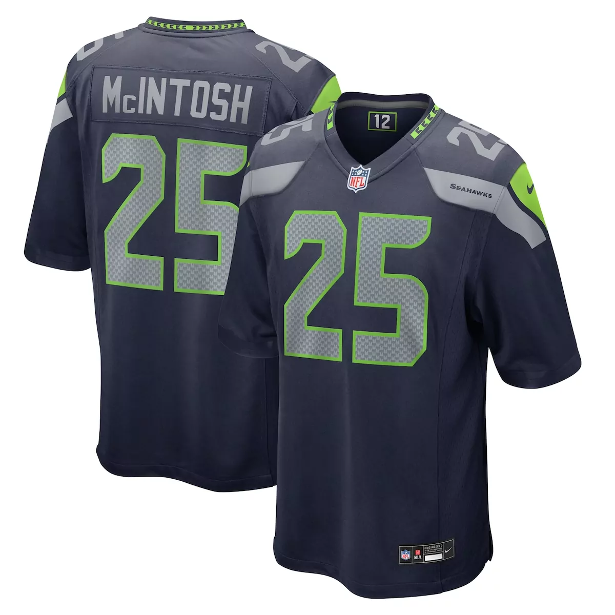 seattle seahawks kenny mcintosh college navy game jersey