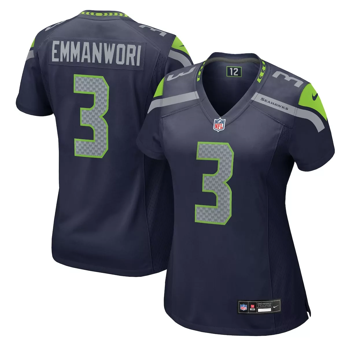 seattle seahawks nick emmanwori college navy team game jersey
