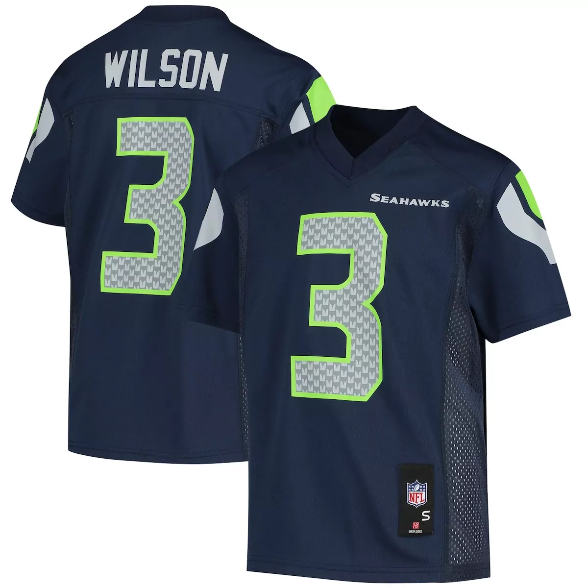 seattle seahawks russell wilson college navy player jersey 4j2