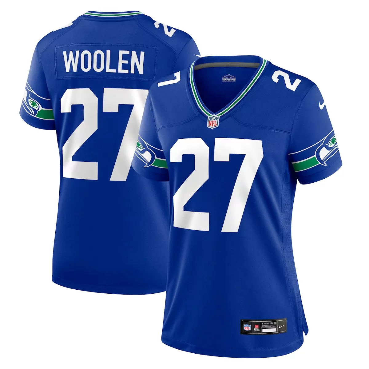 seattle seahawks tariq woolen neon green game jersey 4kl