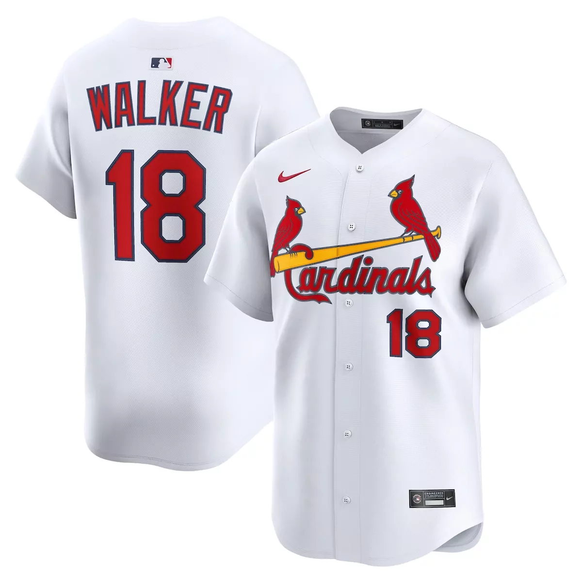 st louis cardinals jordan walker white home limited player jersey
