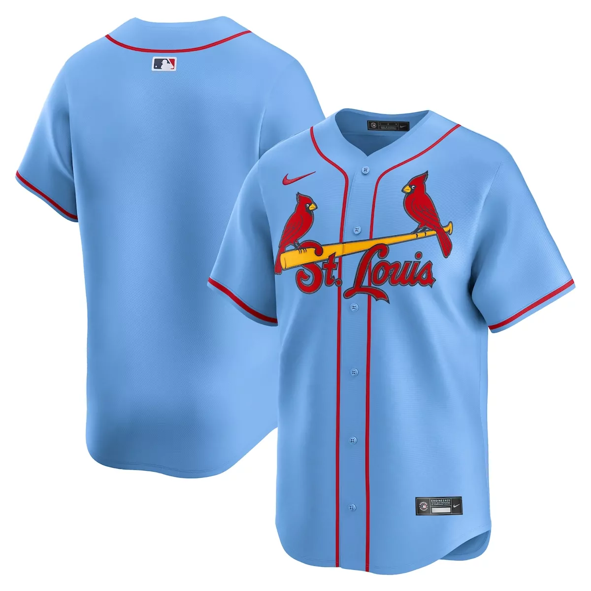 st louis cardinals light blue alternate custom jersey