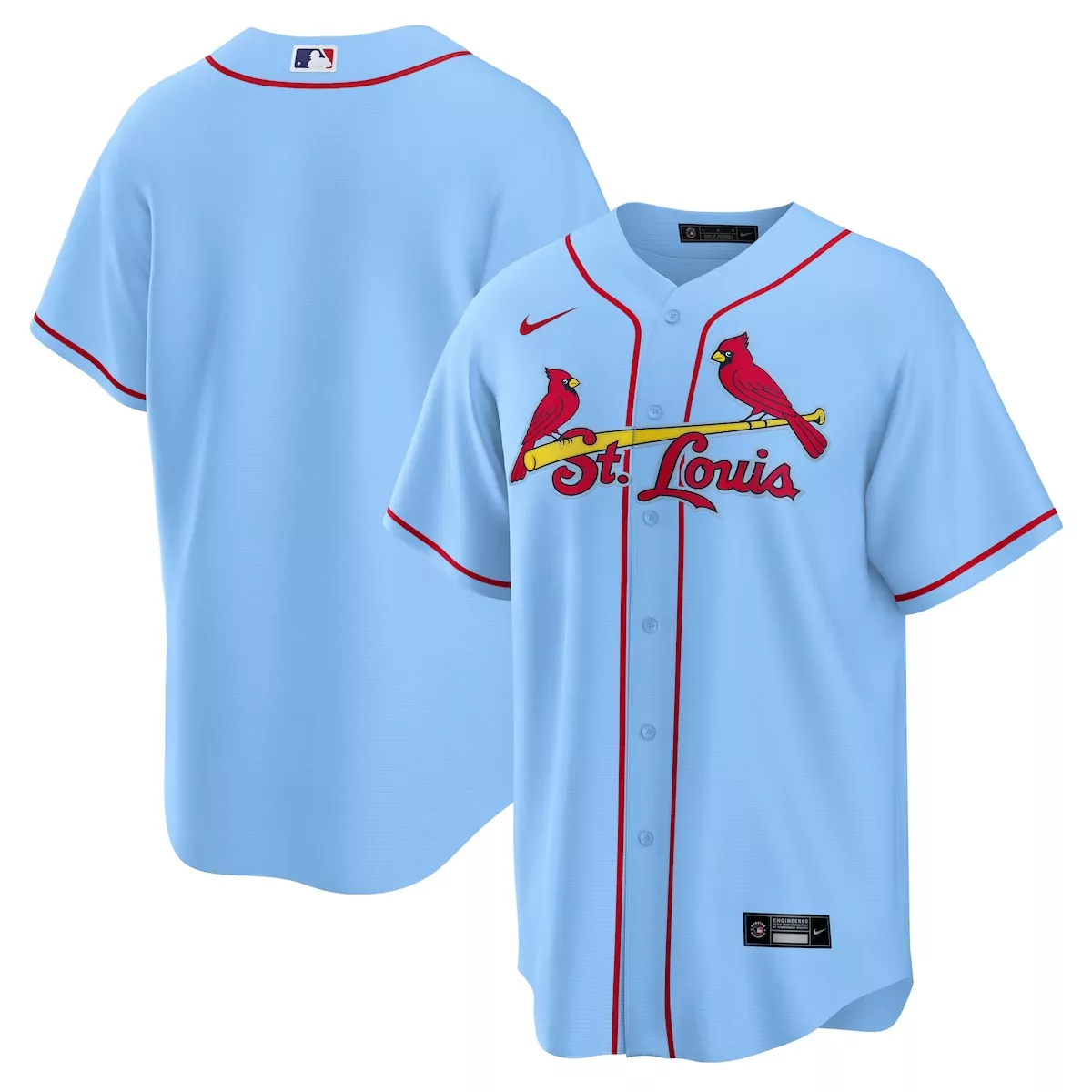 st louis cardinals light blue alternate custom jersey