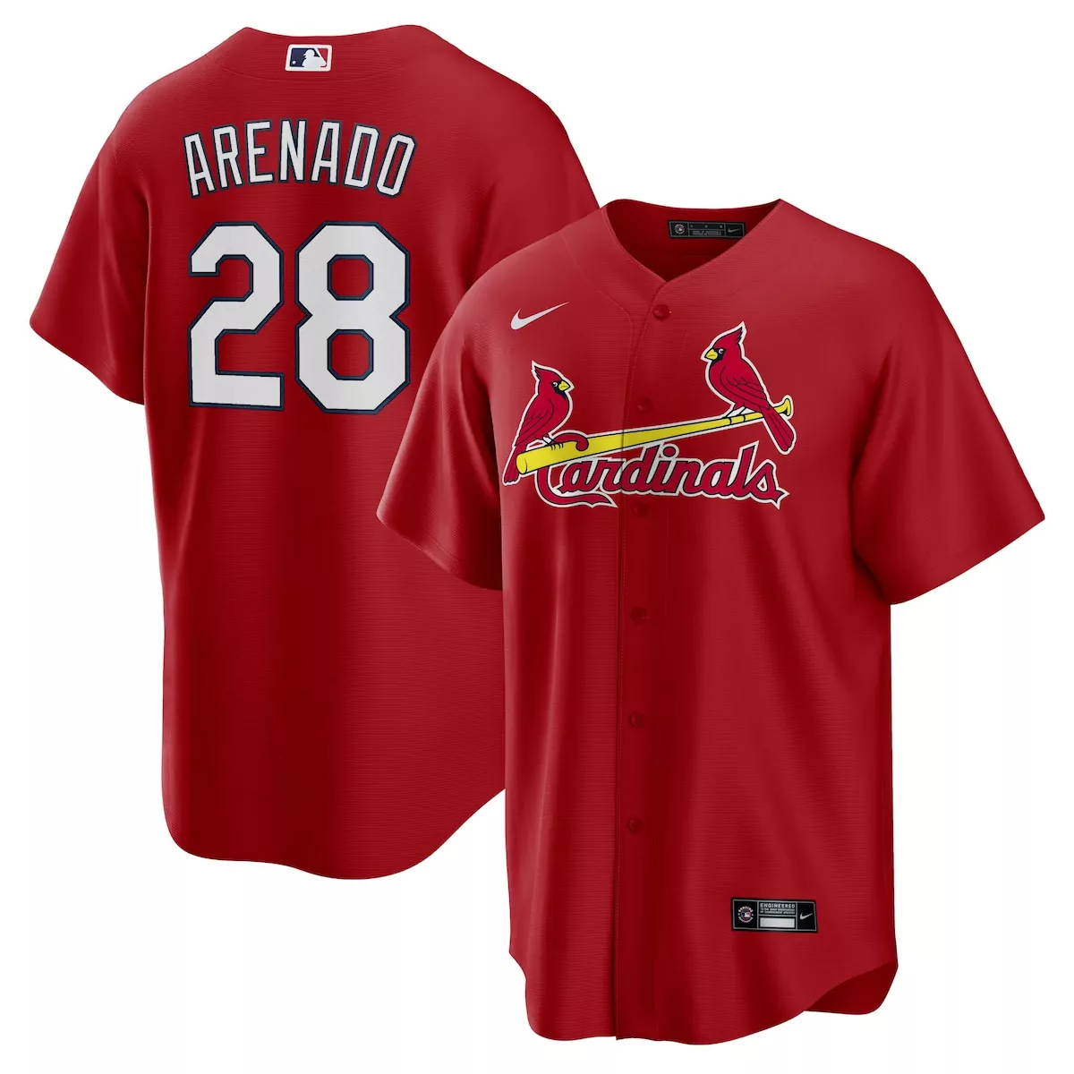 st louis cardinals nolan arenado red 2024 city connect limited player jersey vda