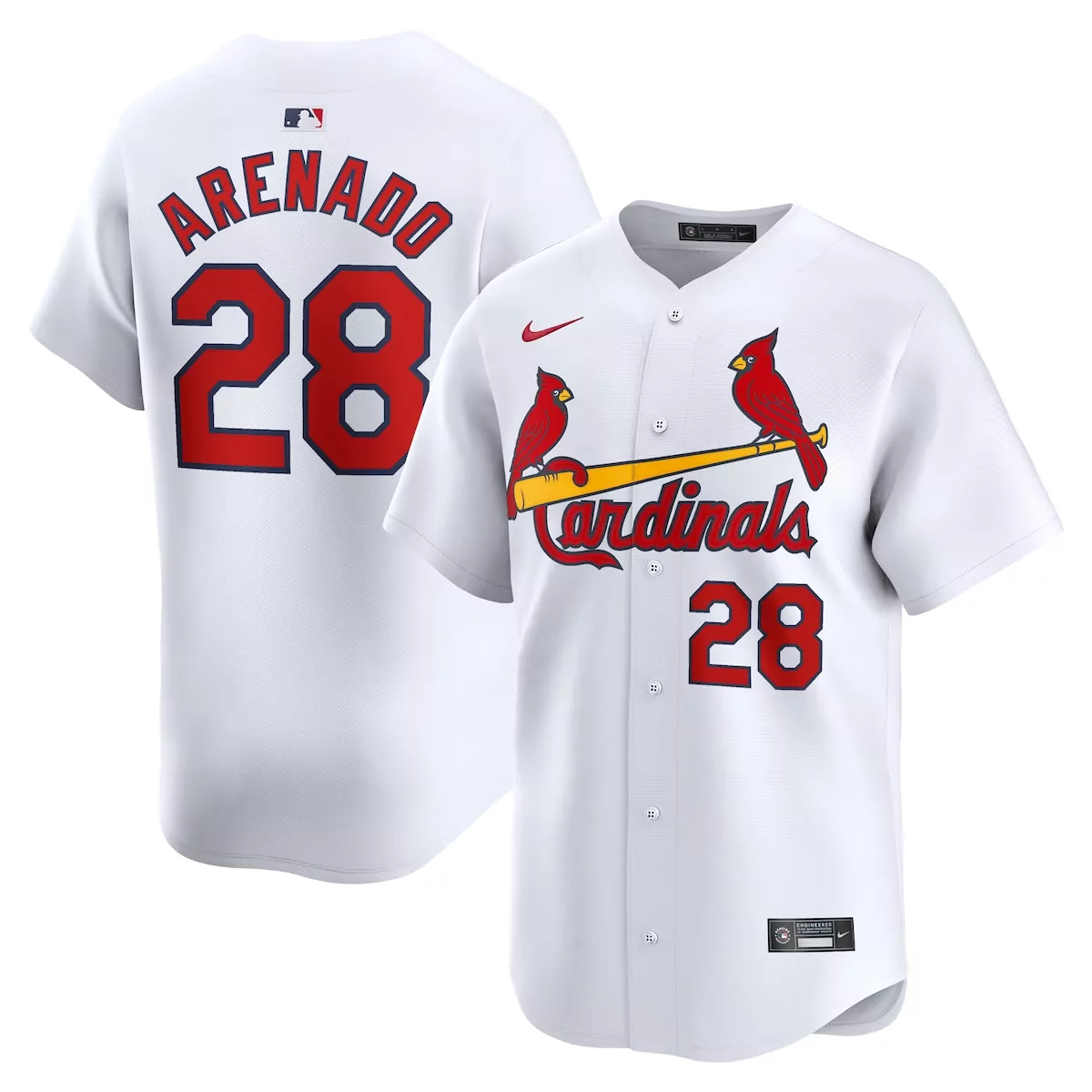 st louis cardinals nolan arenado white home limited player jersey 30s