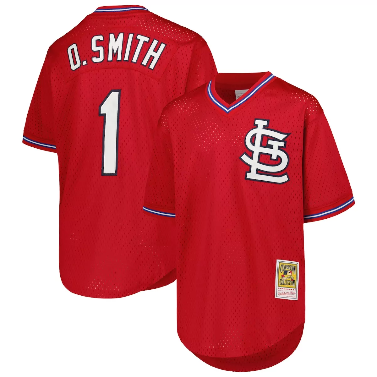 st louis cardinals ozzie smith navy 1994 cooperstown collection mesh batting practice jersey