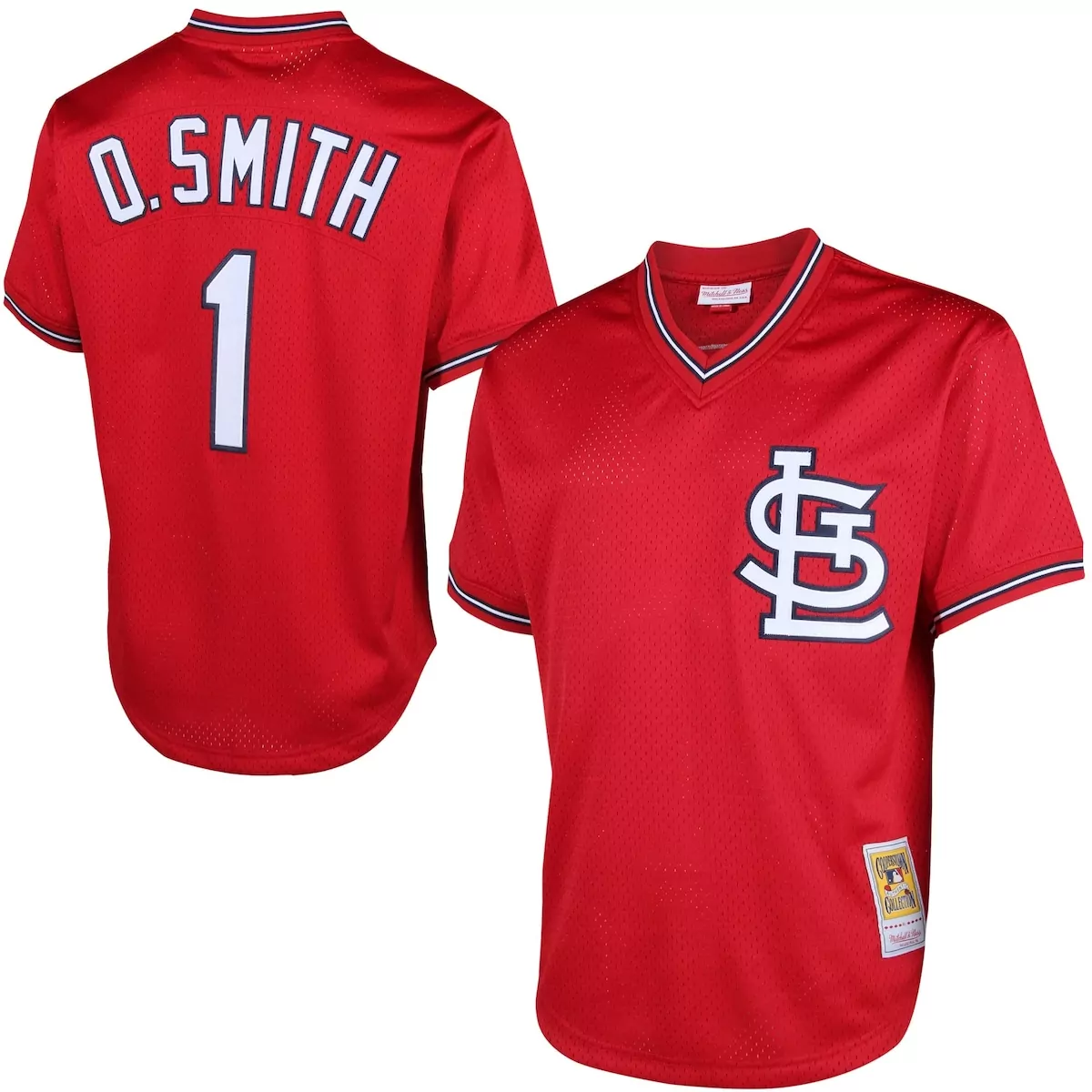 st louis cardinals ozzie smith navy 1994 cooperstown collection mesh batting practice jersey
