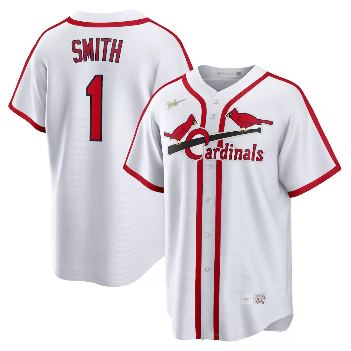 st louis cardinals ozzie smith white home cooperstown collection player jersey