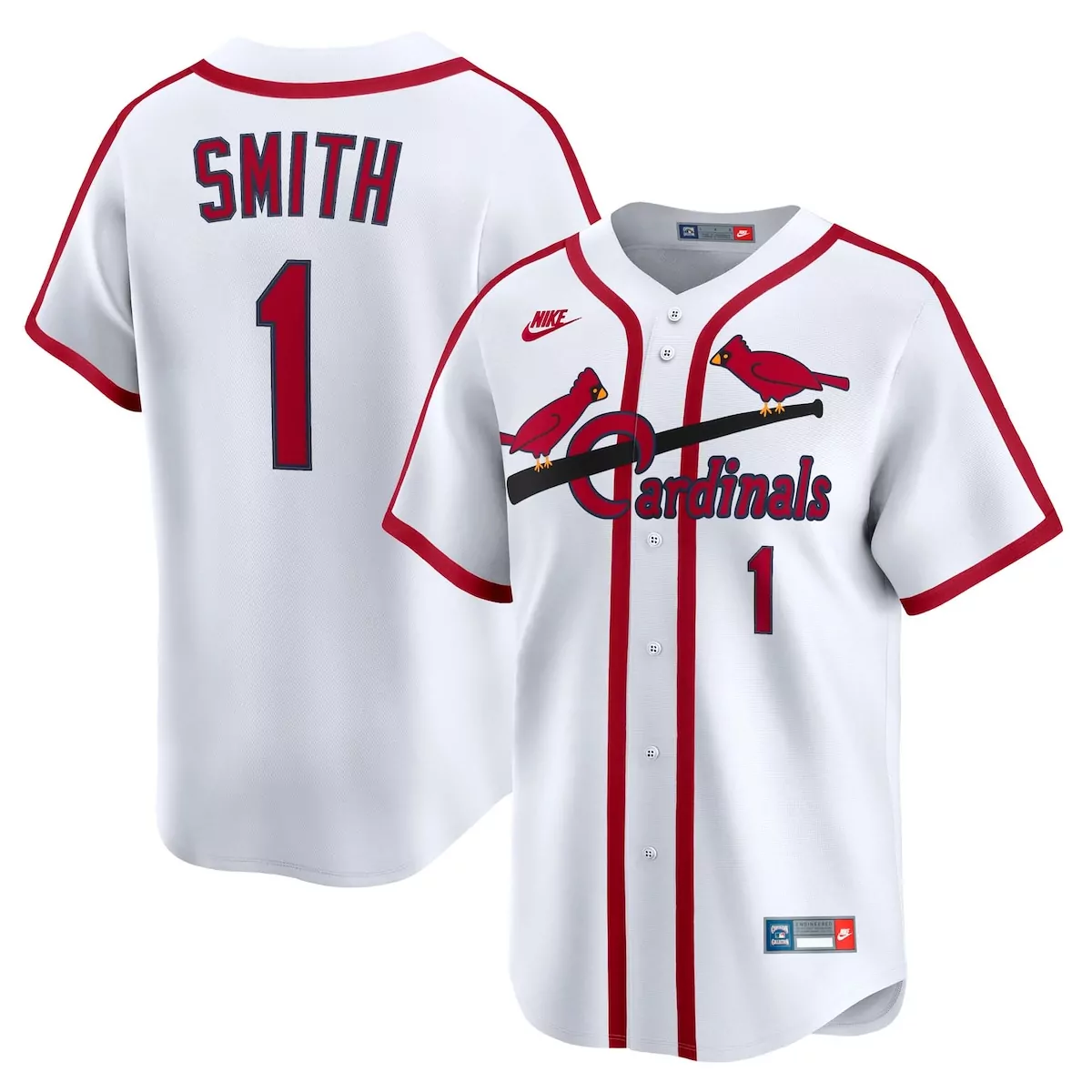 st louis cardinals ozzie smith white home cooperstown collection player jersey