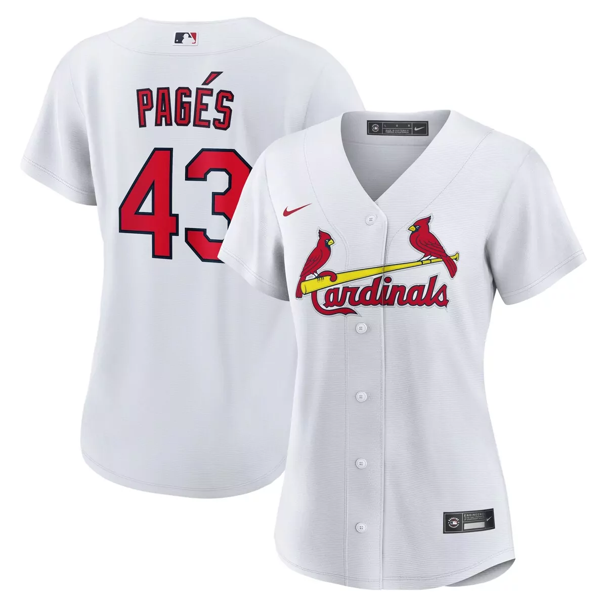 st louis cardinals pedro pages white home jersey xiw