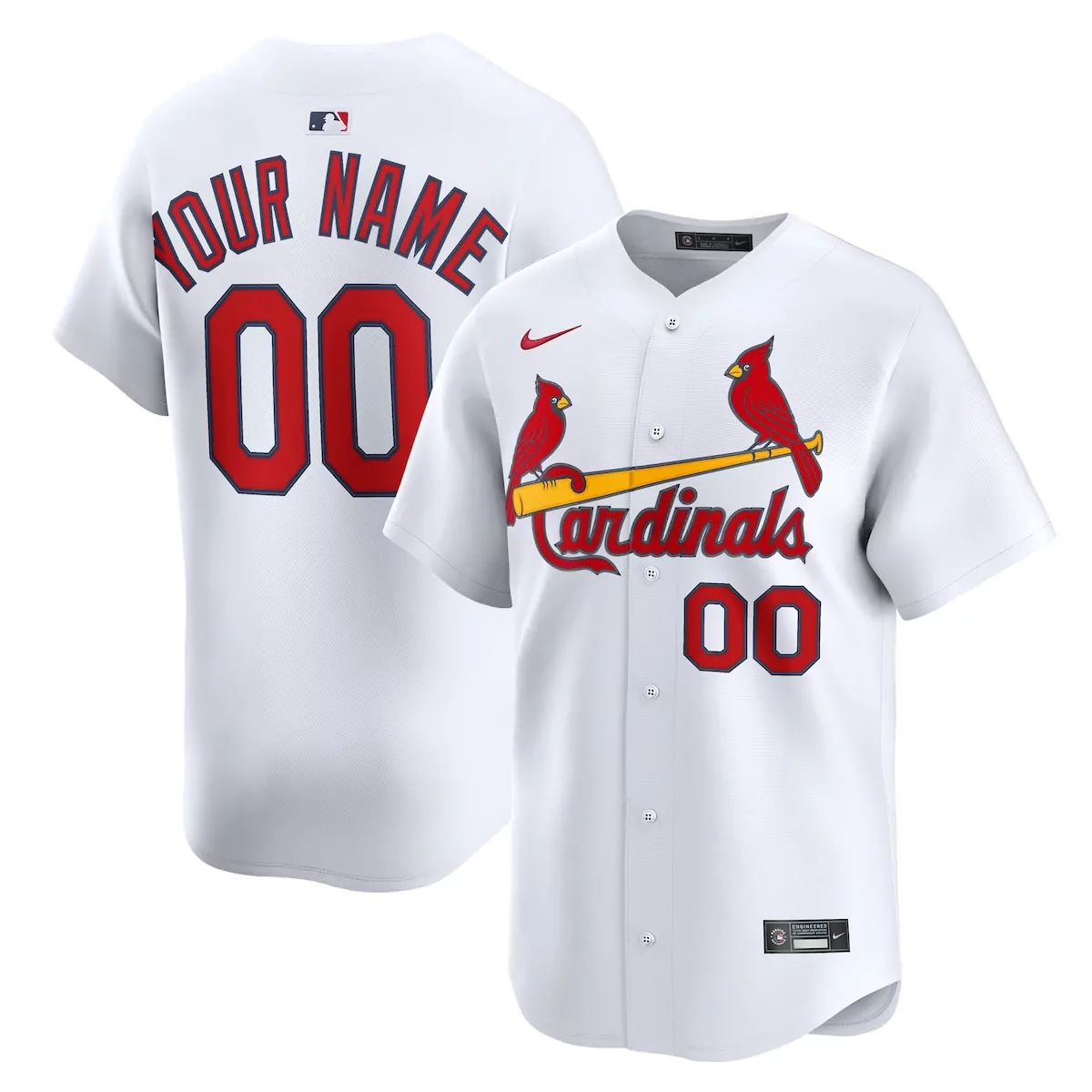 st louis cardinals white home limited custom jersey jqw