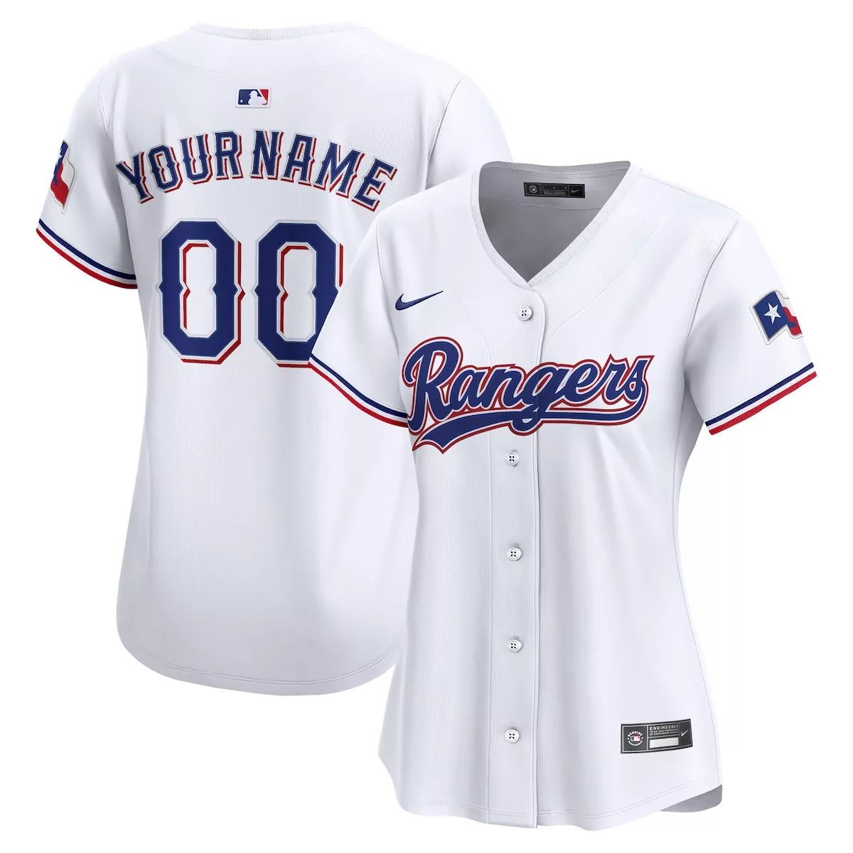 texas rangers white home jersey